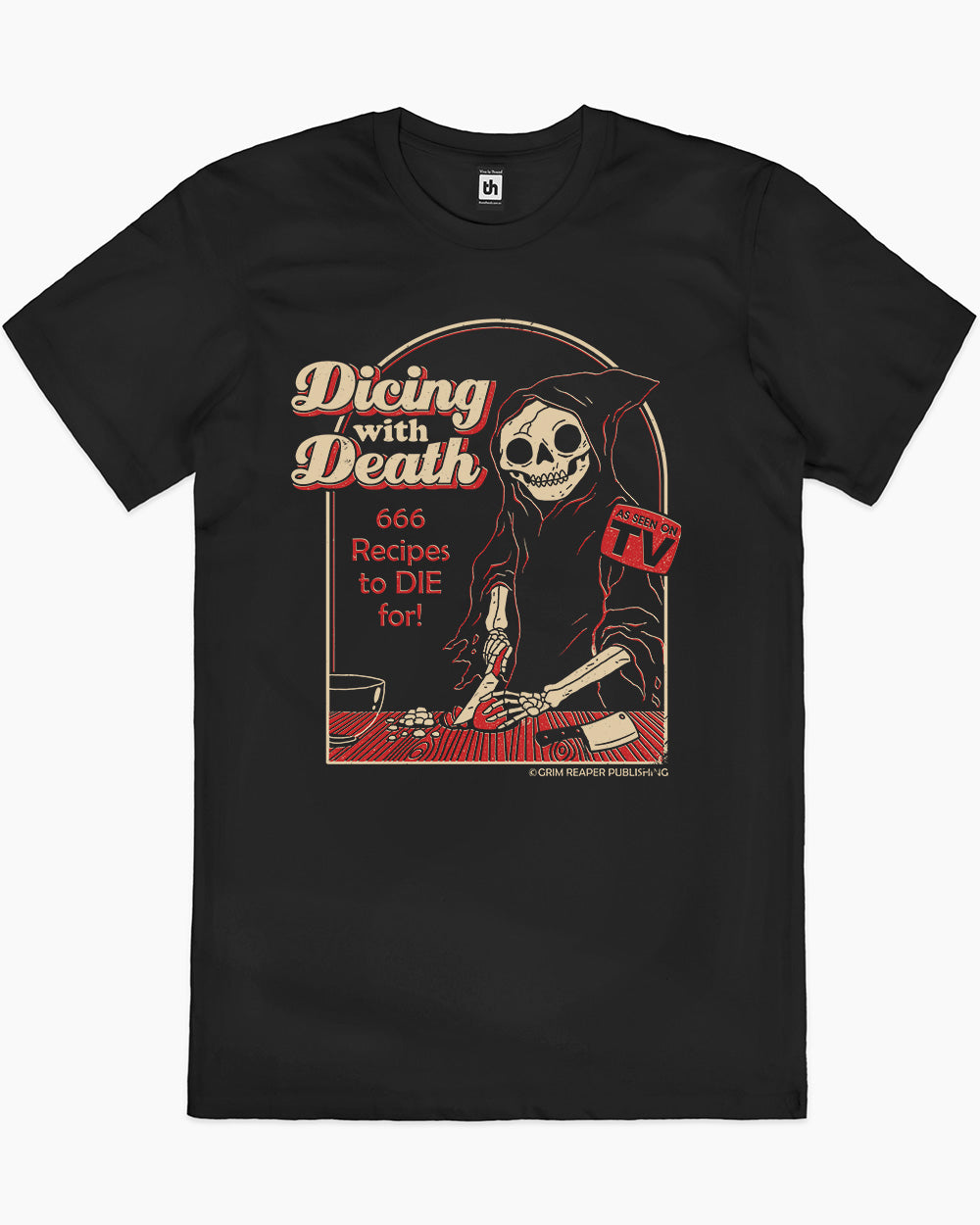 Dicing With Death T-Shirt Europe Online #colour_black