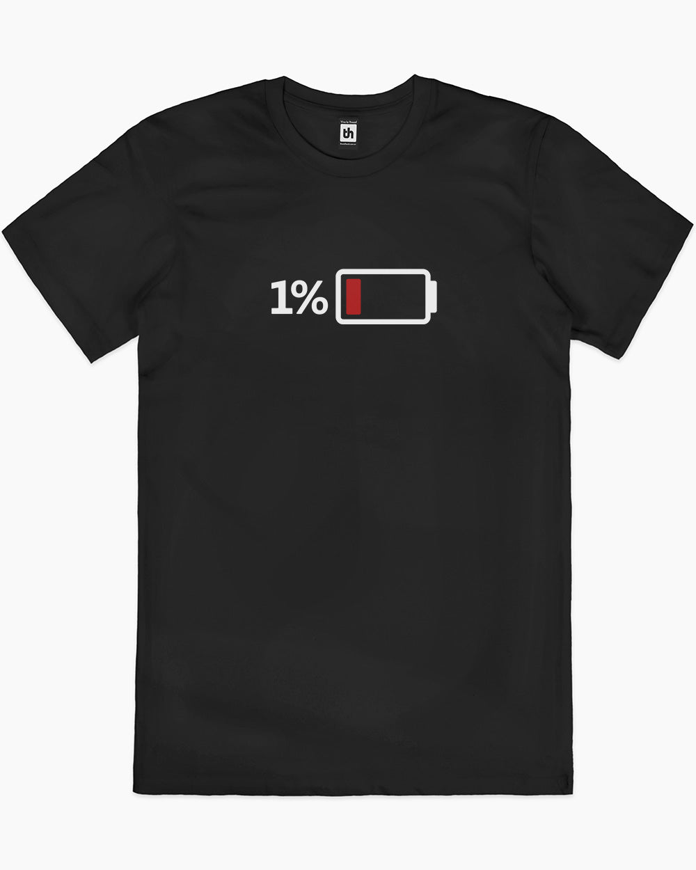 1% Battery T-Shirt Europe Online #colour_black