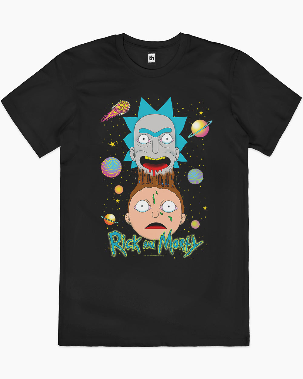 Rick and Morty Melting T-Shirt Europe Online #colour_black