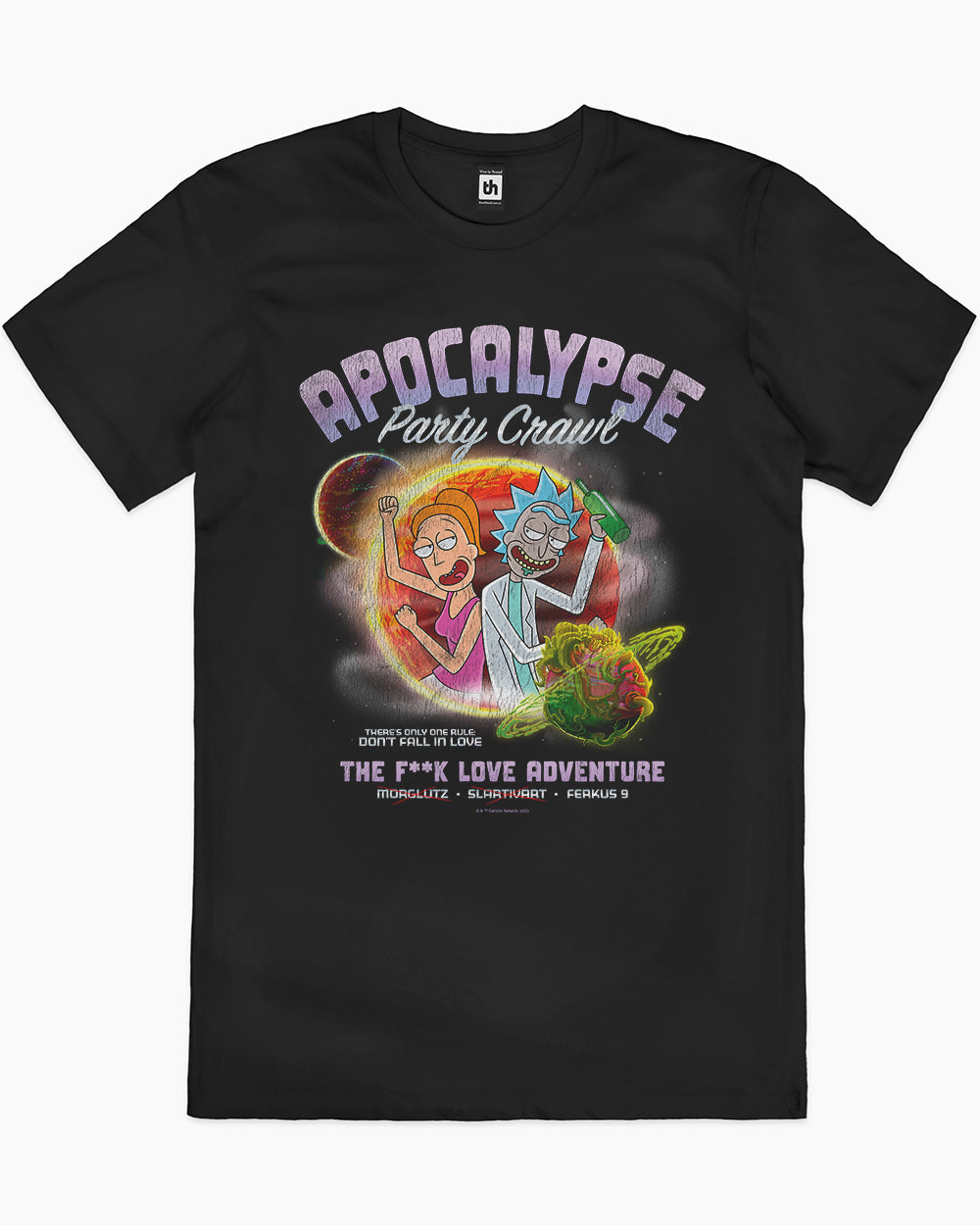 Rick and Morty - Apocalypse Party Crawl T-Shirt Europe Online #colour_black
