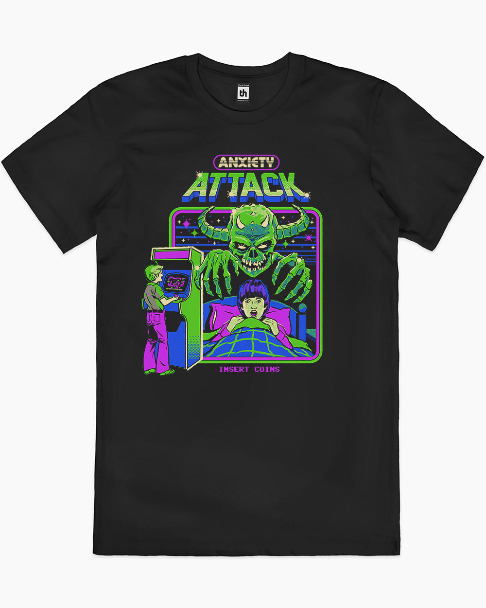 Anxiety Attack T-Shirt Europe Online #colour_black