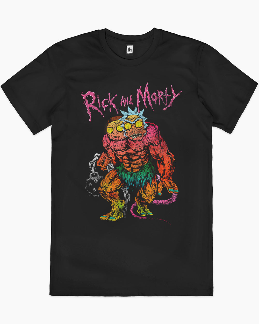 Rick and Morty Monsters T-Shirt Australia Online #colour_black