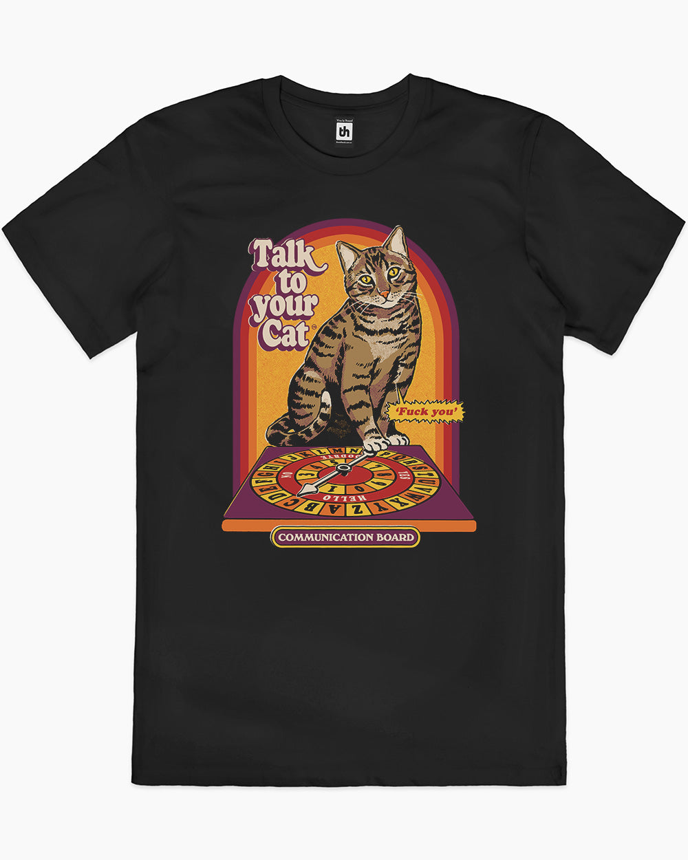 Talk To Your Cat T-Shirt Europe Online #colour_black