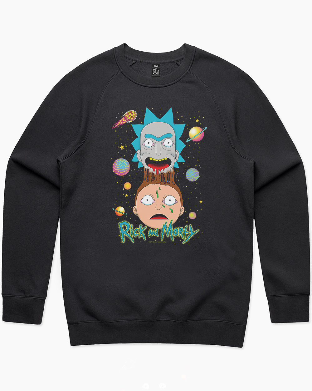 Rick and Morty Melting Sweater Europe Online #colour_navy