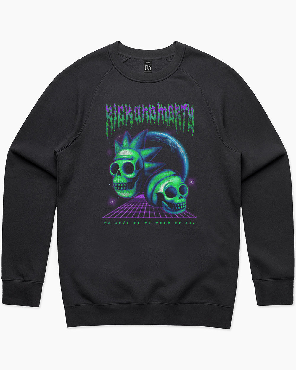 Rick and Morty To Live Sweater Europe Online #colour_black