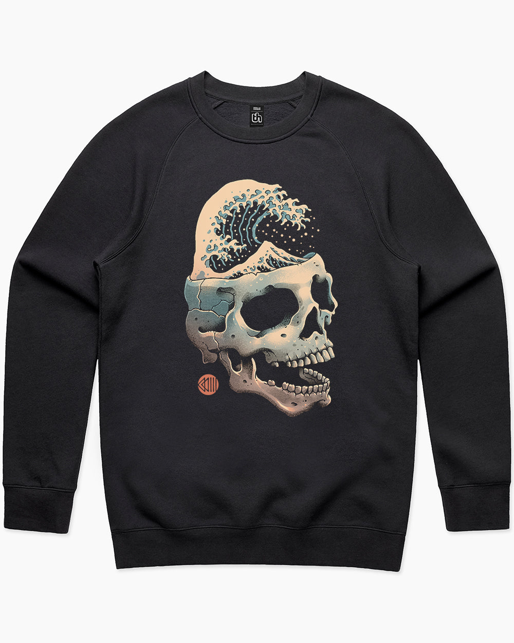 Skull Wave Jumper Australia Online #colour_black