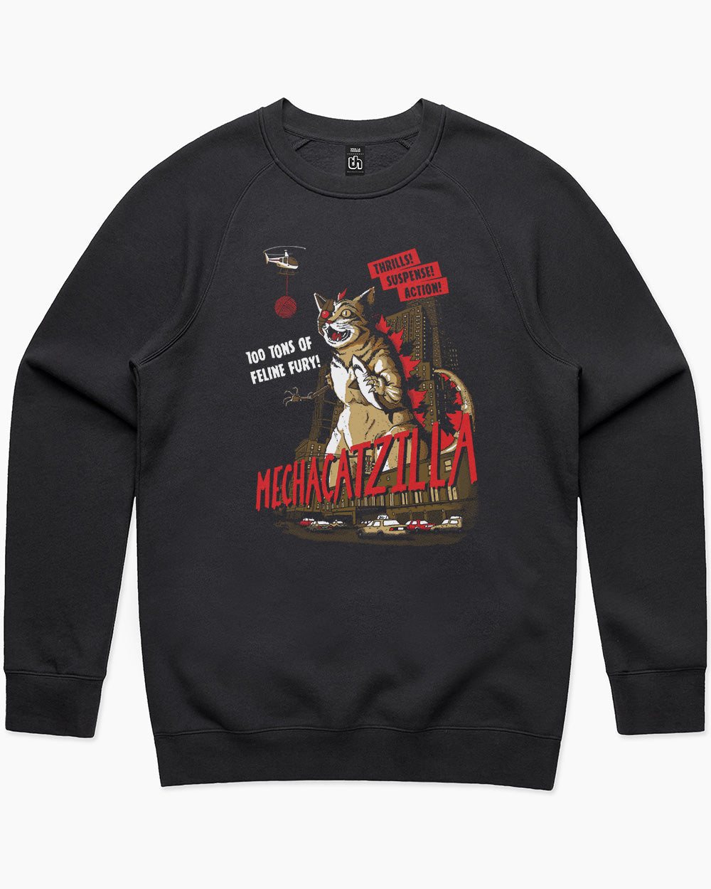 MechaCatzilla Sweater Europe Online #colour_black