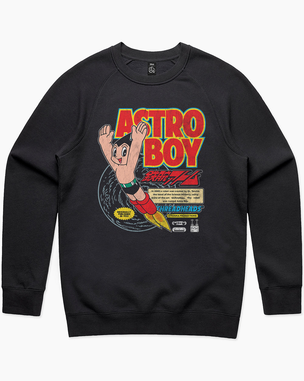 Astro Boy Vintage Sweater Europe Online #colour_black