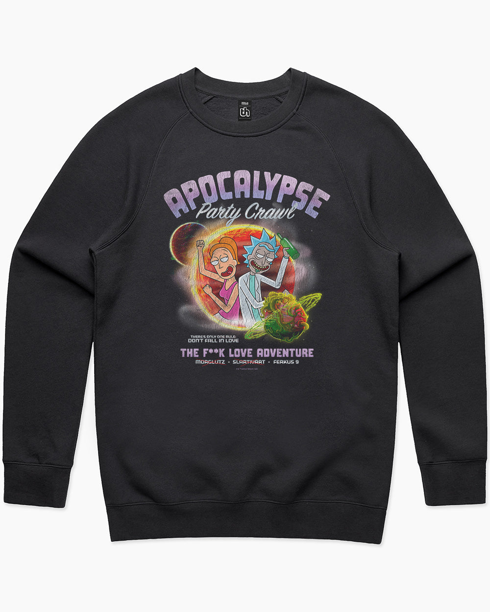 Rick and Morty - Apocalypse Party Crawl Sweater Europe Online #colour_black