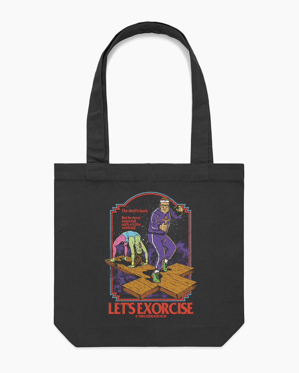 Let's Exorcise Tote Bag Europe Online #colour_black