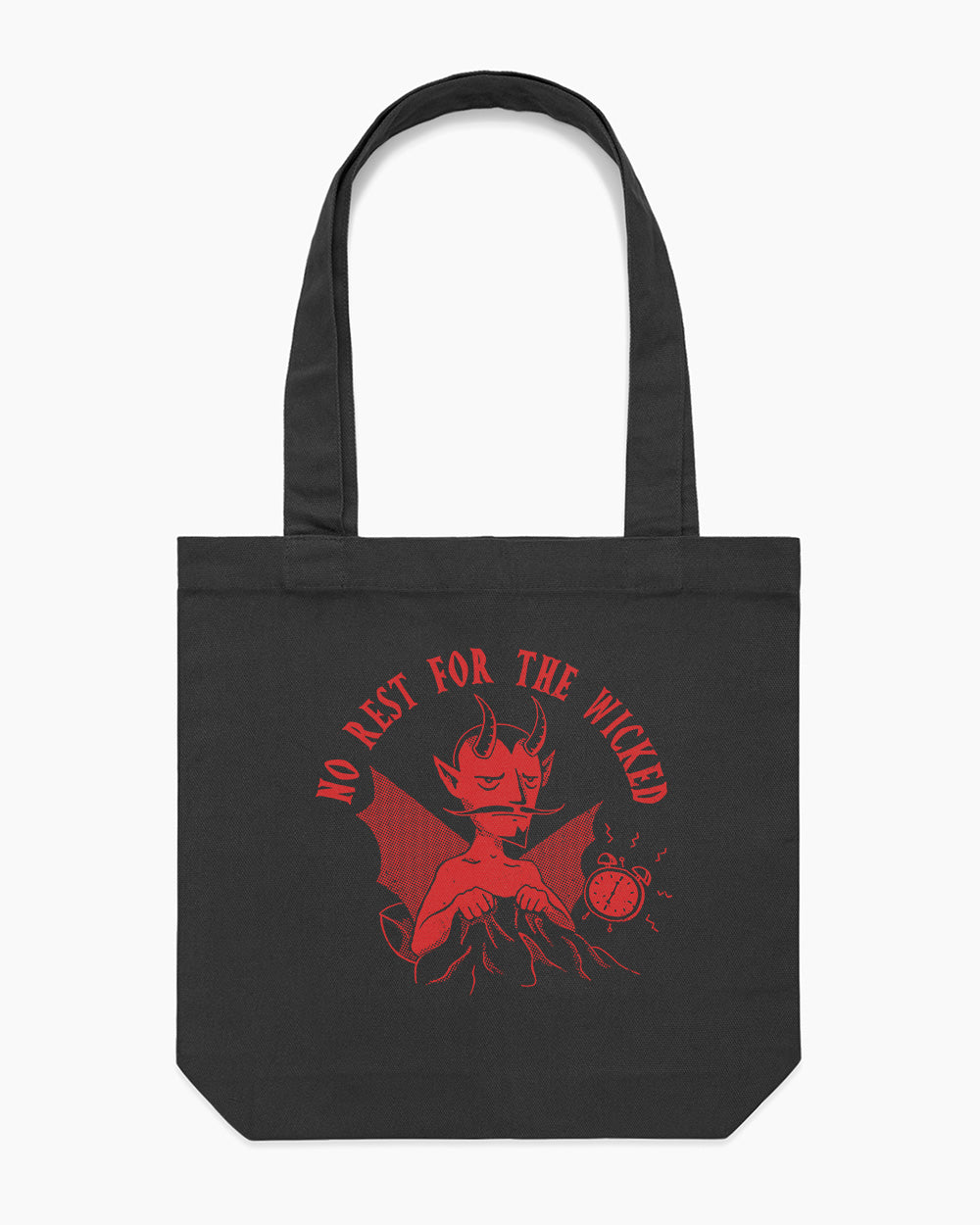 No Rest For The Wicked Tote Bag Europe Online #colour_black