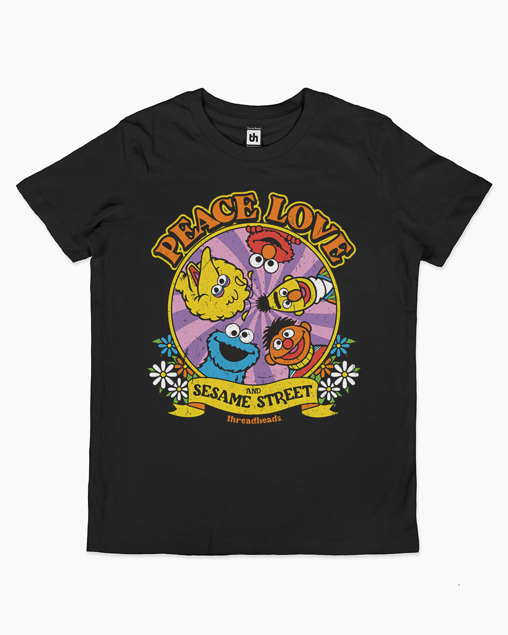 Peace Love And Sesame Street Kids T-Shirt Europe Online #colour_black