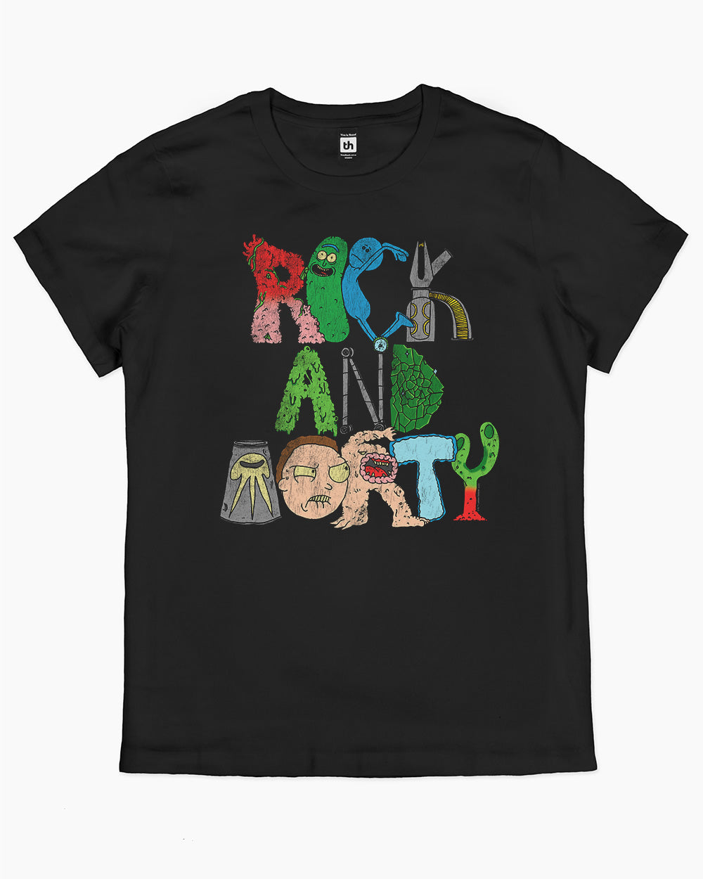 Rick and Morty Thingys T-Shirt Australia Online #colour_black