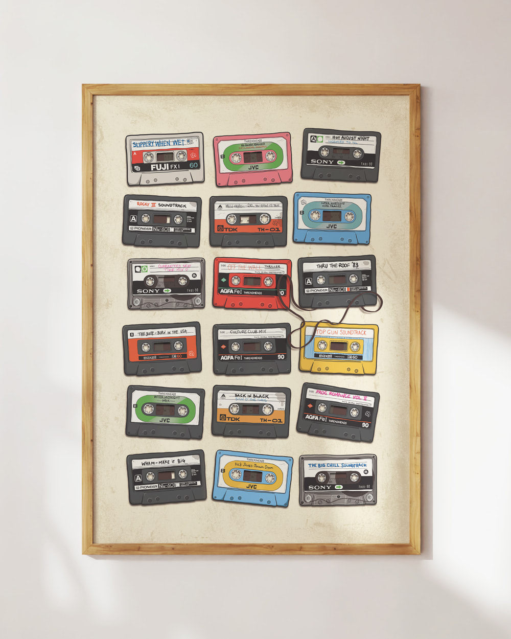 Cassette Tapes Art Print
