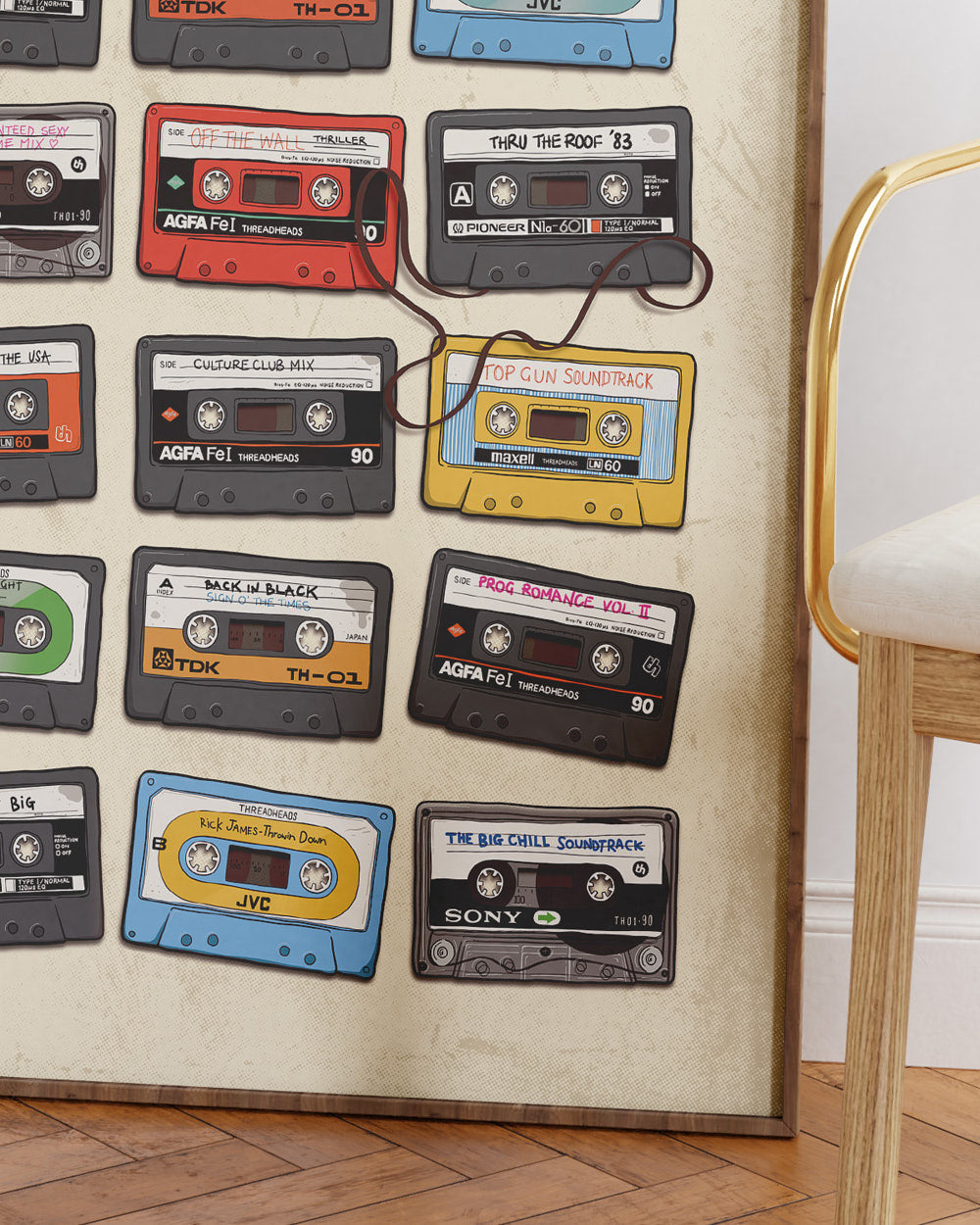 Cassette Tapes Art Print