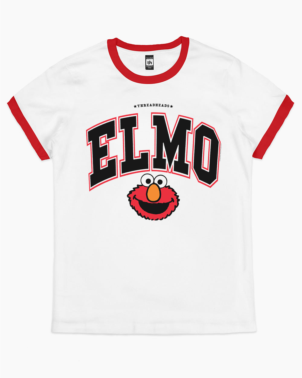 Elmo College T-Shirt Australia Online #colour_red ringer