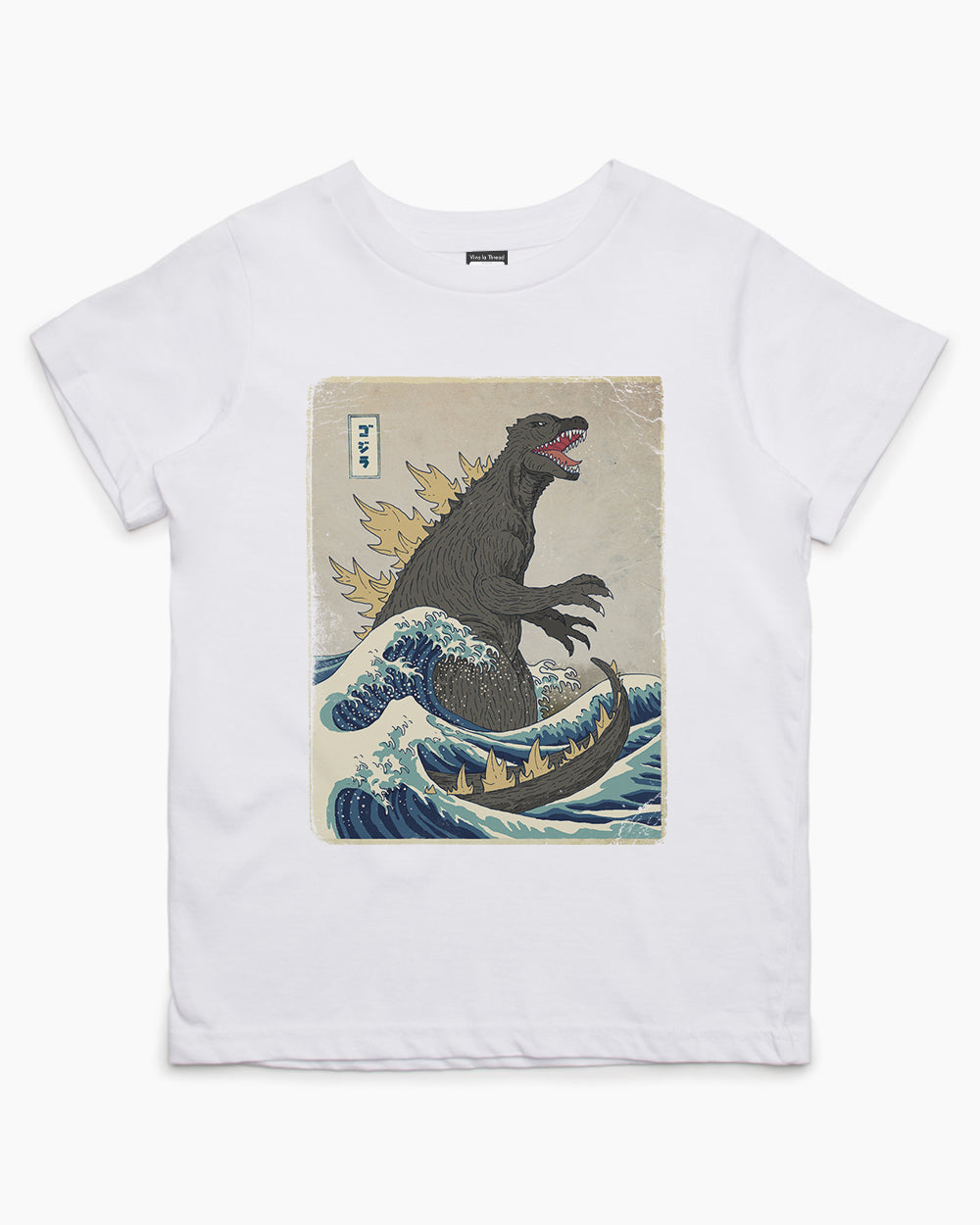The Great Godzilla Off Kanagawa Kids T-Shirt Europe Online #colour_white