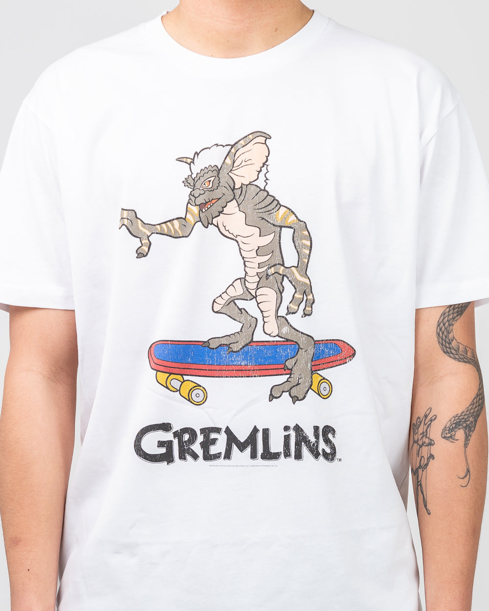 Gremlin Skate T-Shirt Europe Online #colour_white