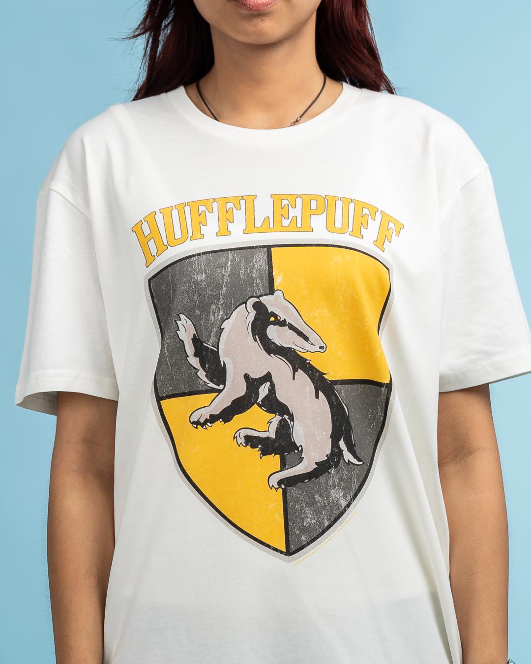 Hufflepuff Crest T-Shirt Australia Online #colour_natural
