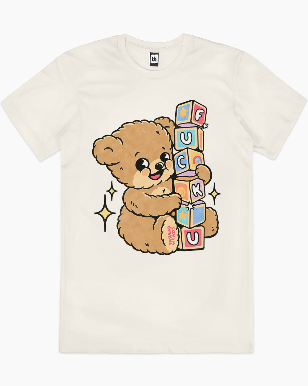 Spell It Out Teddy T-Shirt Australia Online #colour_natural