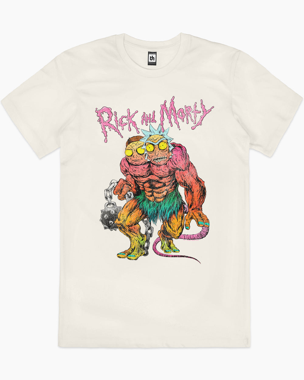 Rick and Morty Monsters T-Shirt Australia Online #colour_natural