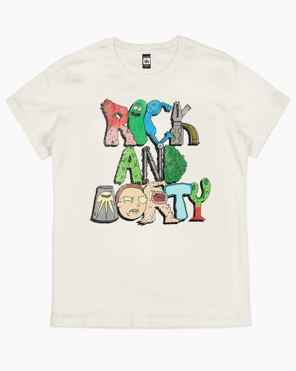 Rick and Morty Thingys T-Shirt Australia Online #colour_natural