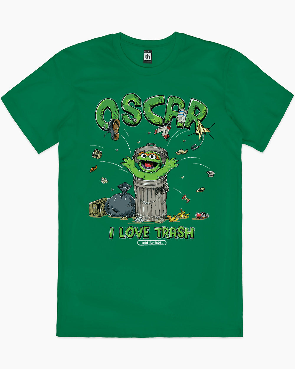 Oscar I Love Trash T-Shirt Europe Online #colour_green