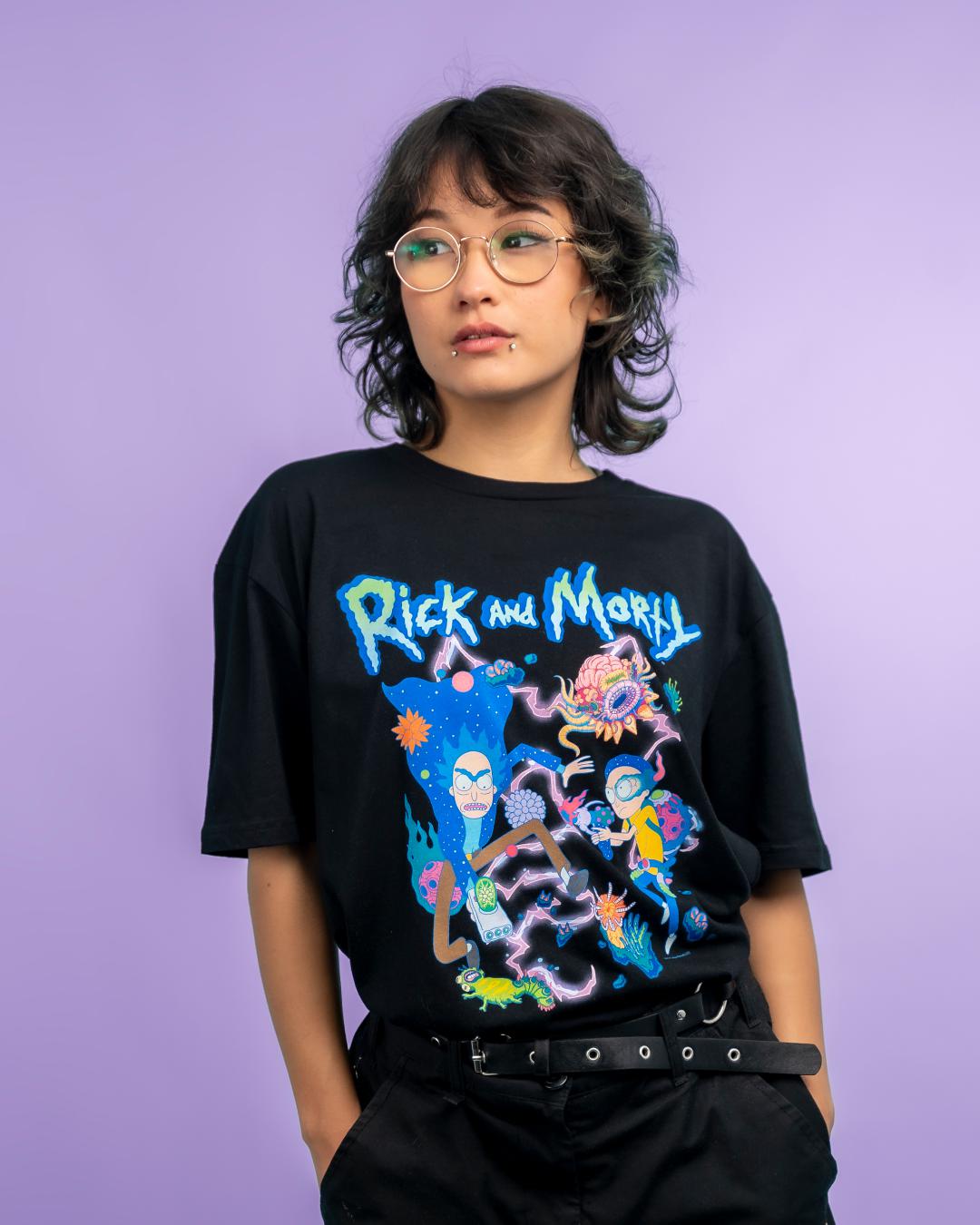 Rick and Morty Creatures T-Shirt Europe Online #colour_black