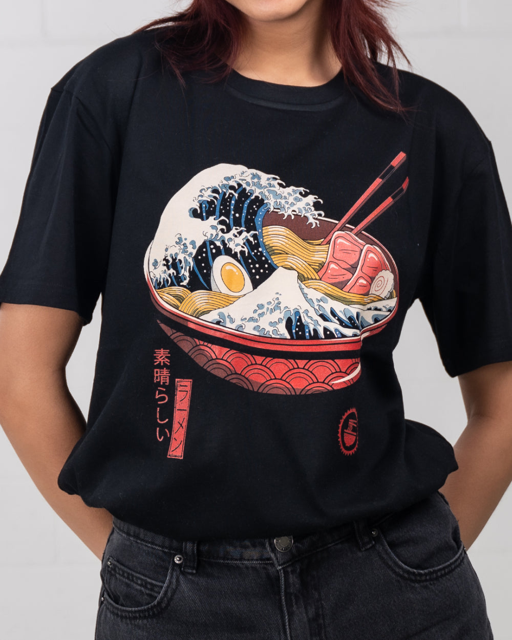 Great Ramen Wave T-Shirt Europe Online #colour_black