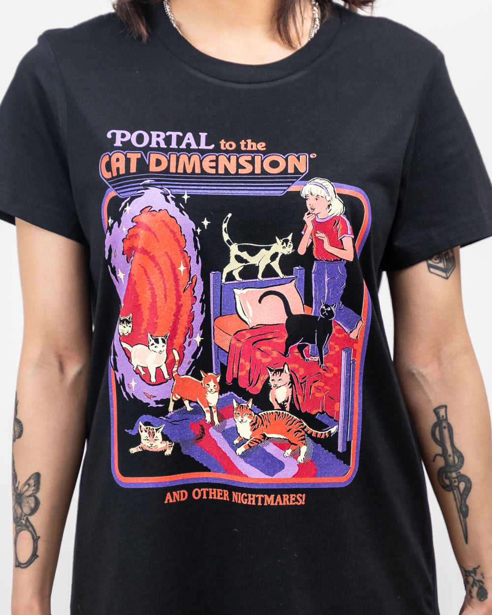 The Cat Dimension T-Shirt Europe Online #colour_black
