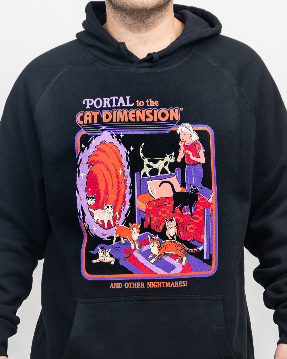 The Cat Dimension Hoodie Europe Online #colour_black