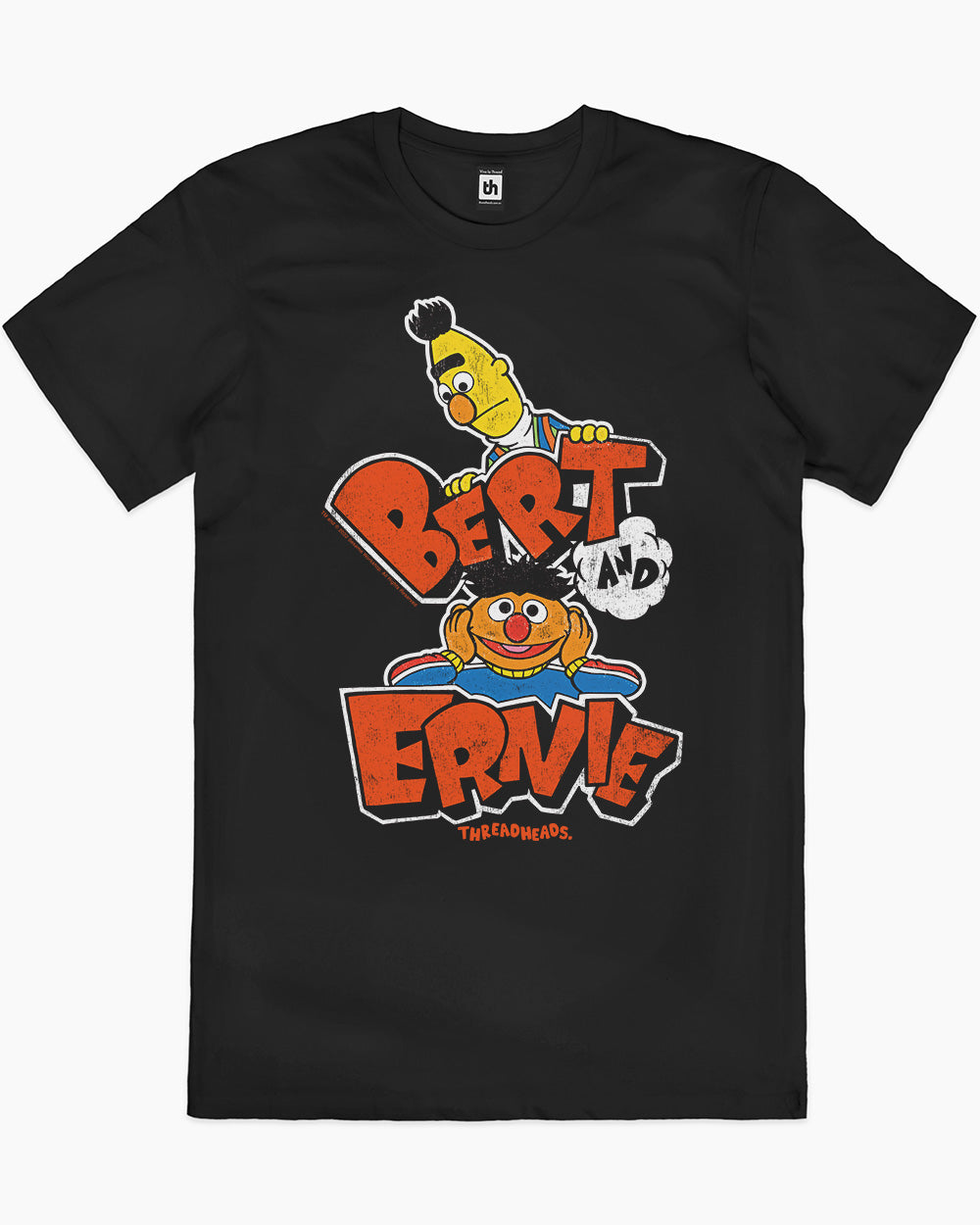 Retro Bert And Ernie T-Shirt Europe Online #colour_black