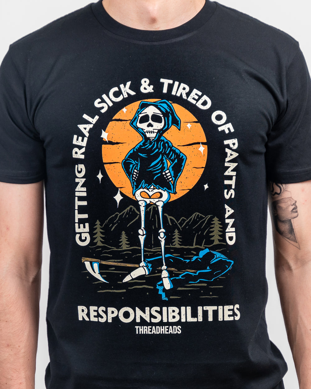 Pants and Responsibilities T-Shirt Europe Online #colour_black