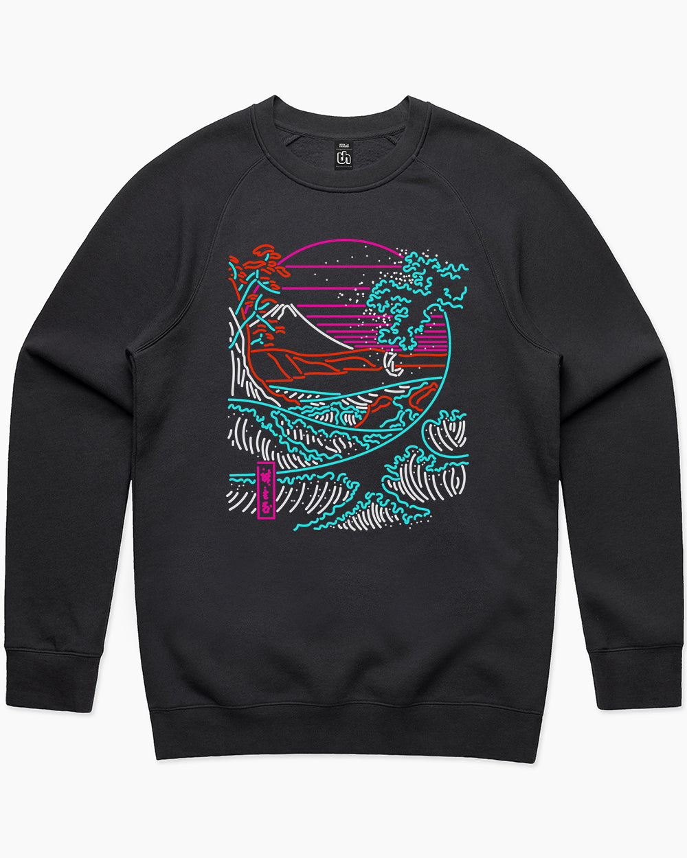 Retro Waves Sweater Australia Online #colour_black