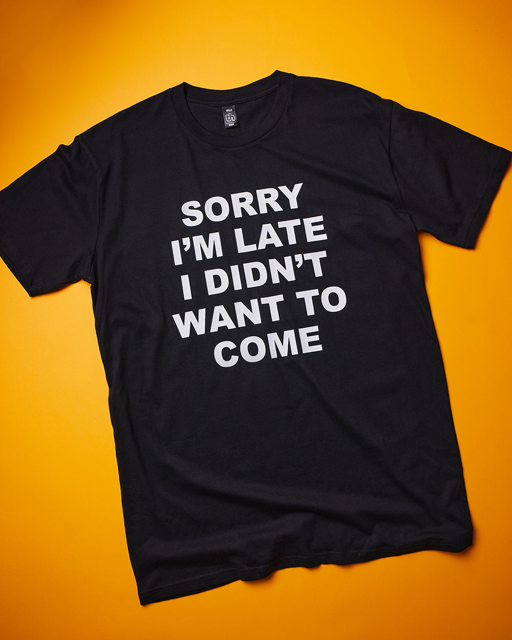 Sorry I'm Late T-Shirt Europe Online #colour_black