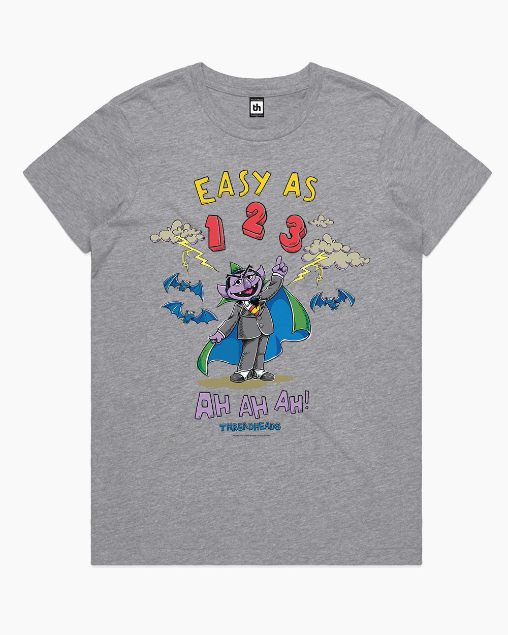 The Count-Easy As 123 T-Shirt Australia Online #colour_grey
