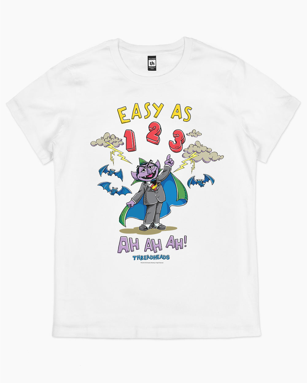The Count-Easy As 123 T-Shirt Australia Online #colour_white