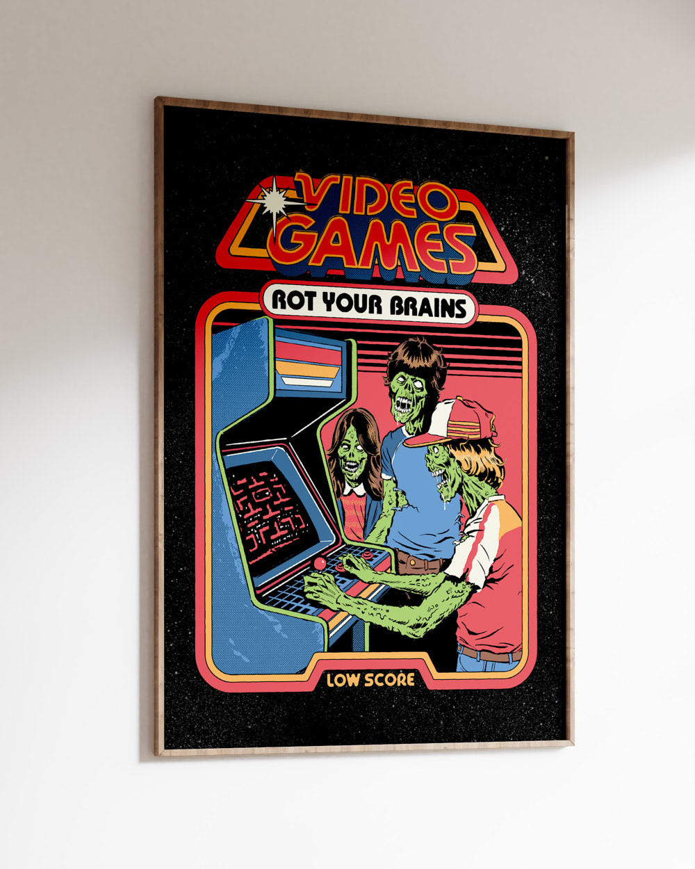 Video Games Rot Your Brains Art Print | Wall Art