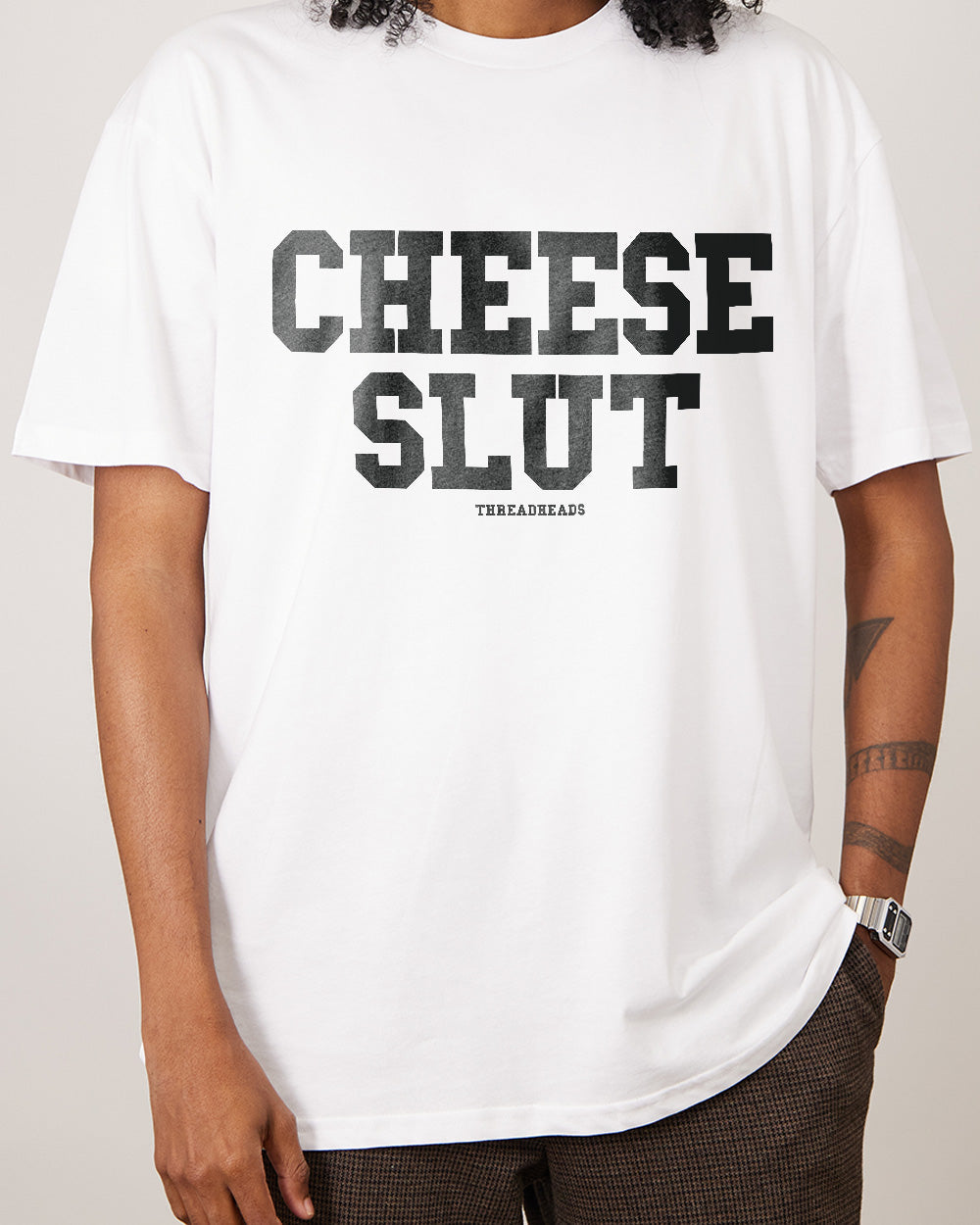 Cheese Slut T-Shirt Europe Online #colour_white