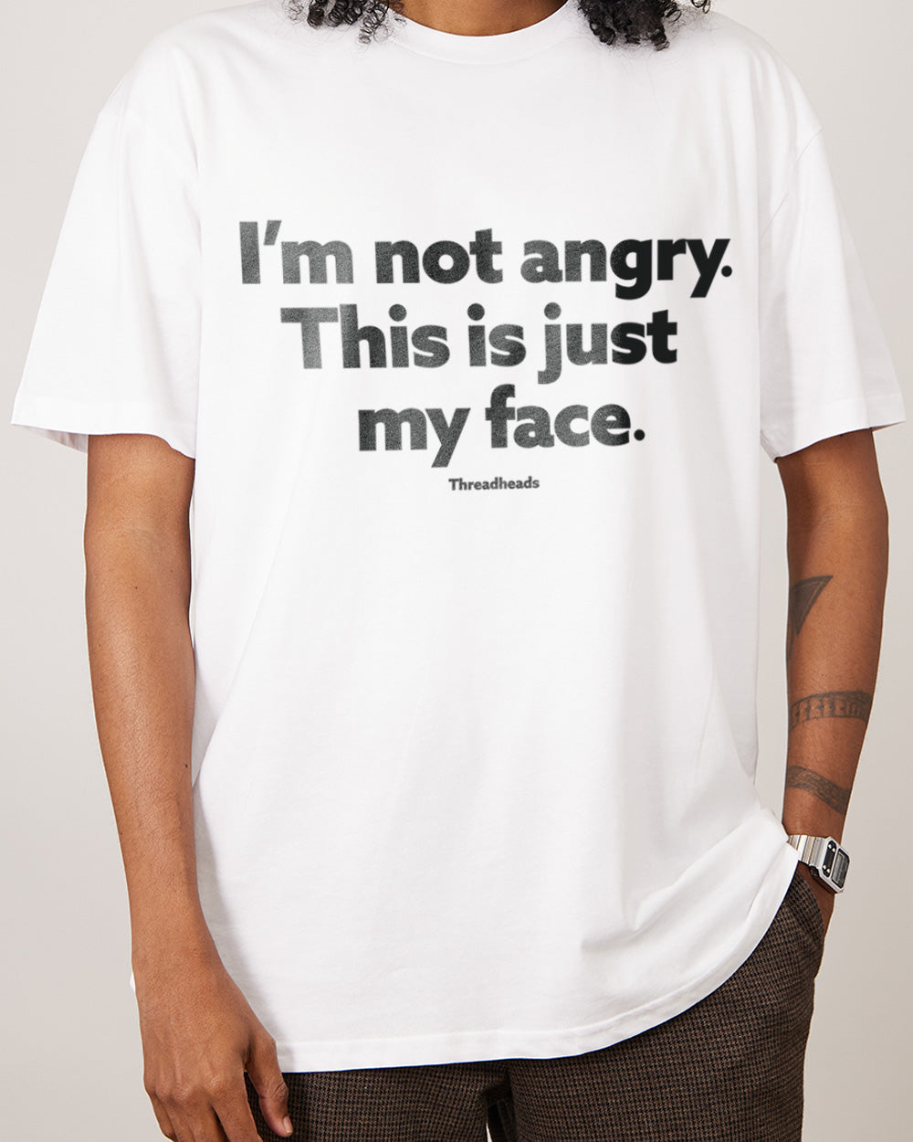 I'm Not Angry T-Shirt Europe Online #colour_white