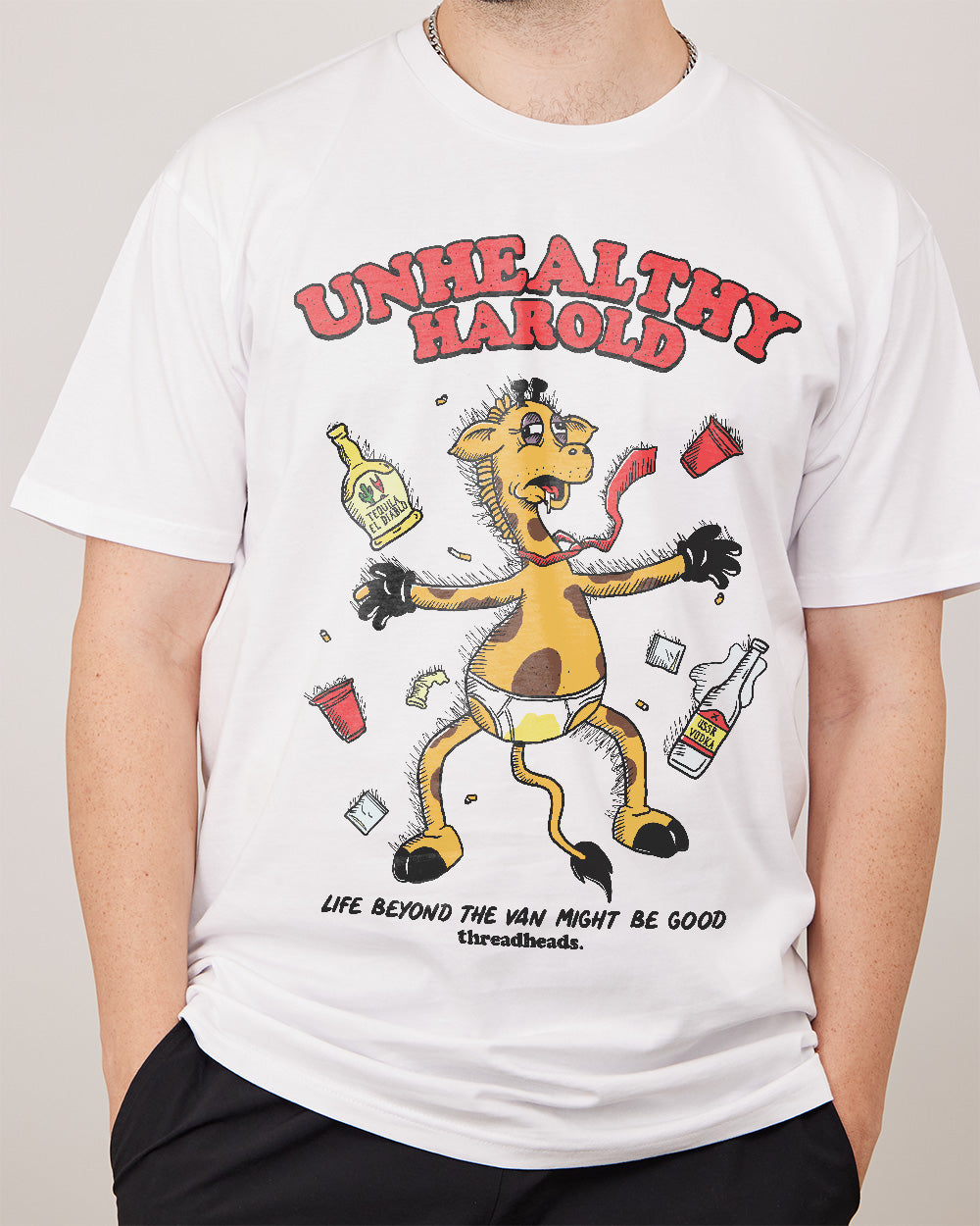 Unhealthy Harold T-Shirt Europe Online #colour_white