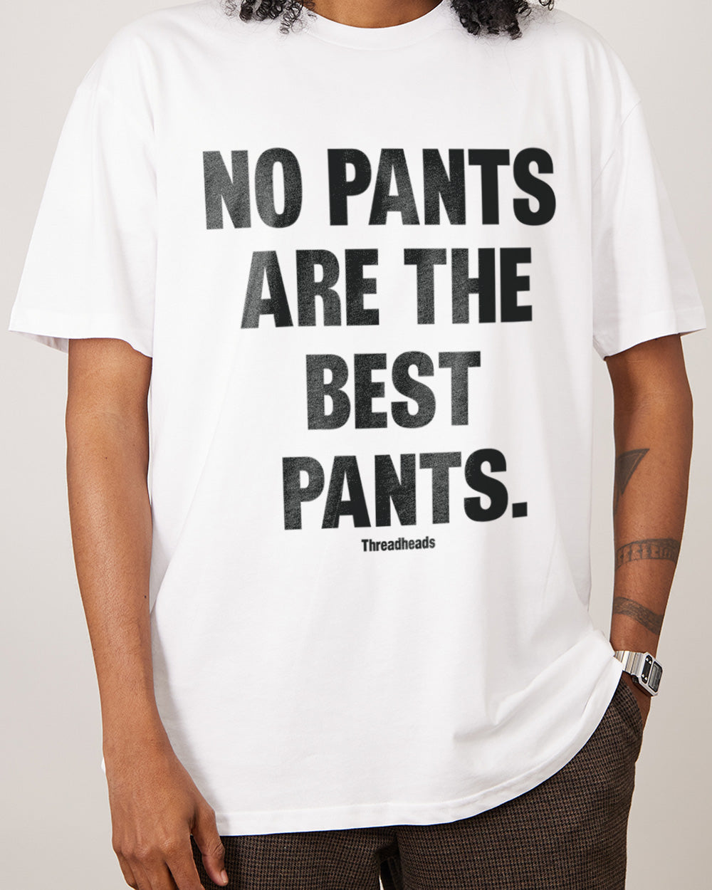 No Pants Best Pants T-Shirt Europe Online #colour_white
