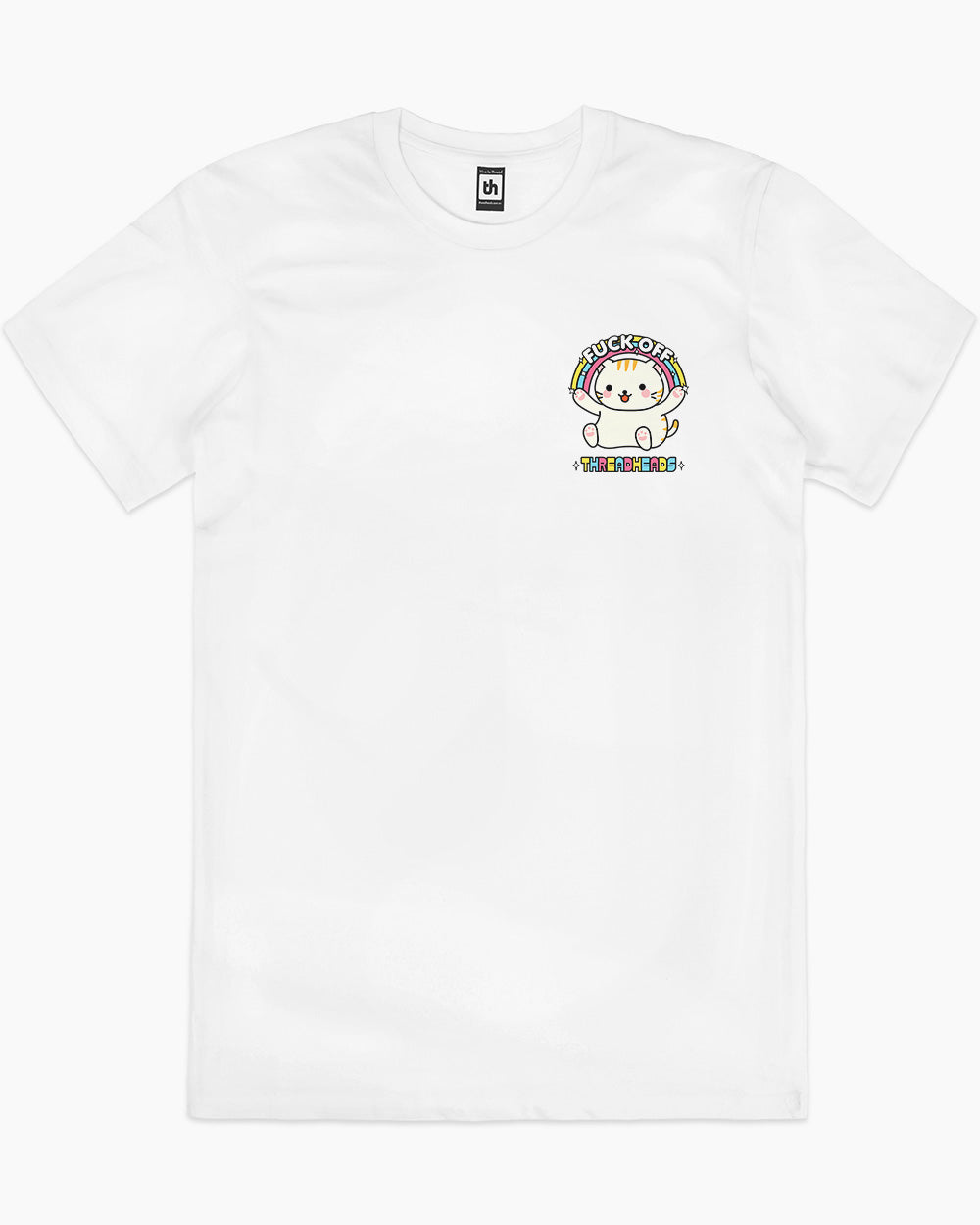 Fuck Off Cat T-Shirt Europe Online #colour_white