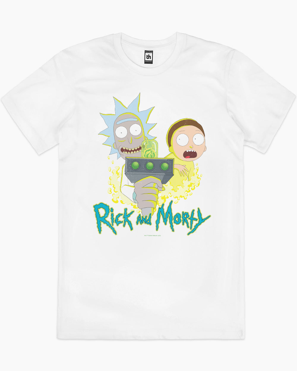 Rick and Morty Portal Gun T-Shirt Europe Online #colour_white