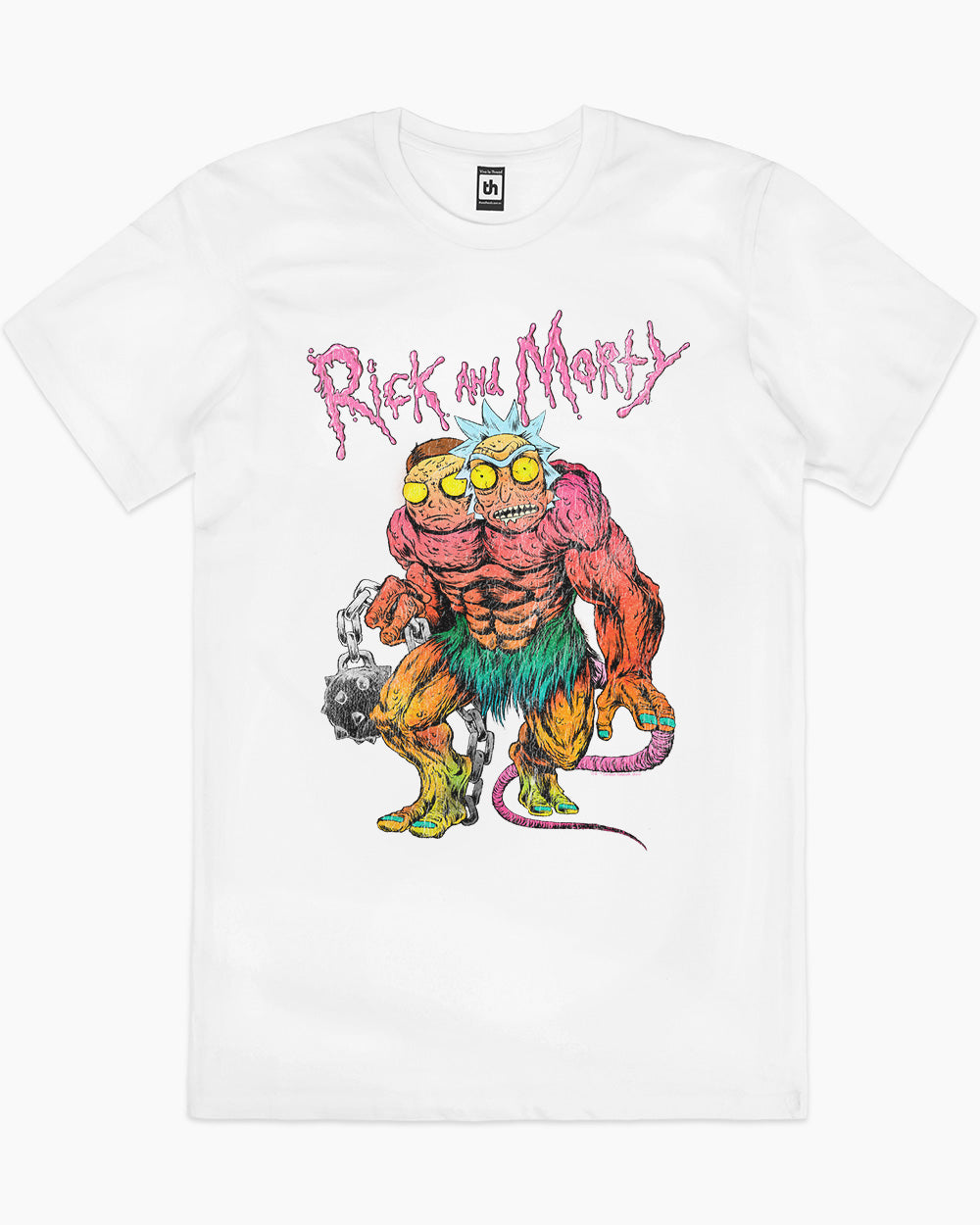 Rick and Morty Monsters T-Shirt Australia Online #colour_white