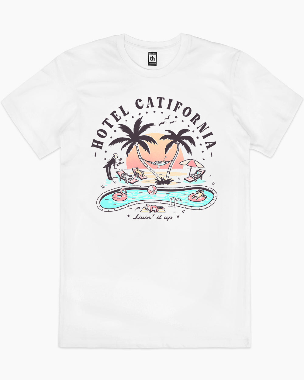 Hotel Catifornia T-Shirt Europe Online #colour_white