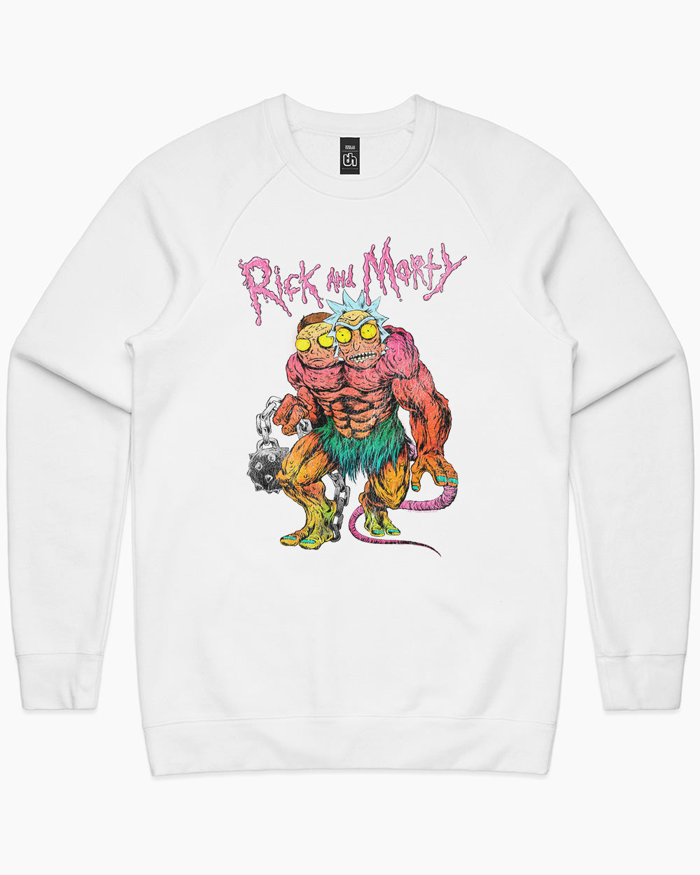 Rick and Morty Monsters Sweater Europe Online #colour_white