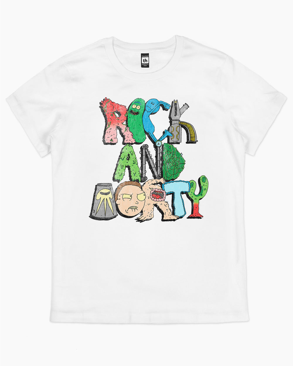 Rick and Morty Thingys T-Shirt Australia Online #colour_white