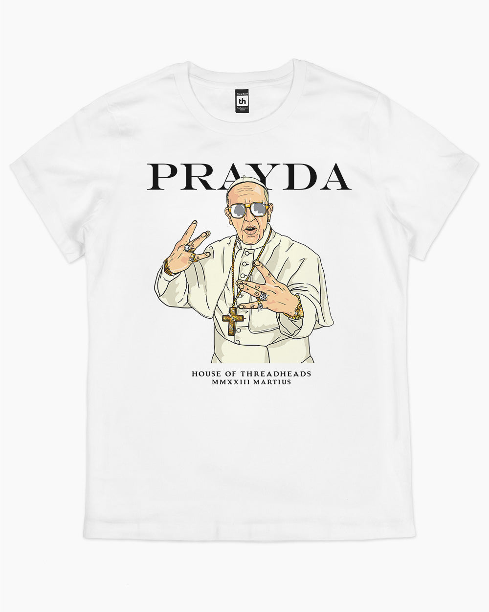 Prayda T-Shirt Australia Online #colour_white