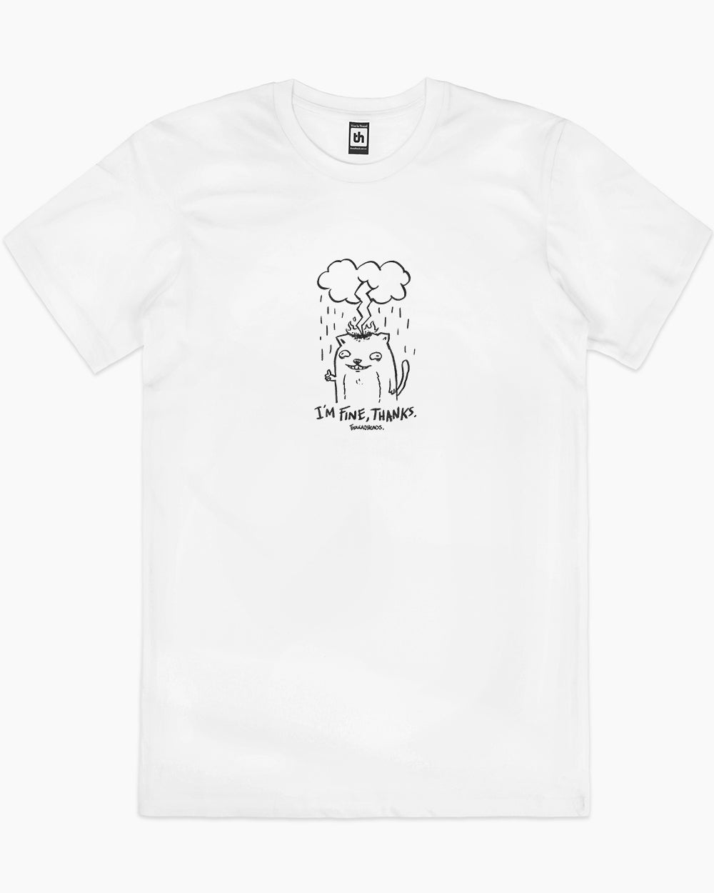 I'm Fine Cat T-Shirt Europe Online #colour_white